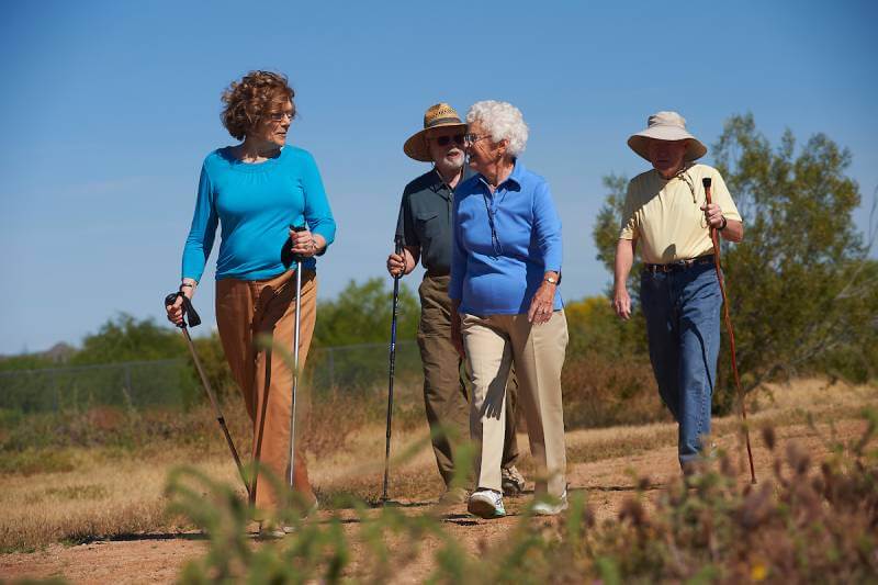 Seniors Hiking in Arizona