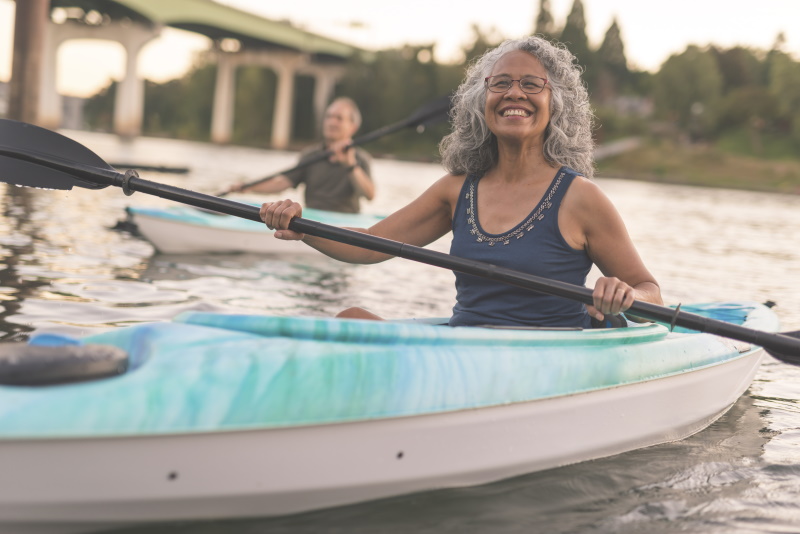 Women Kayaking